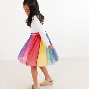 Hanna Andersson Rainbow Dress in Soft Tulle